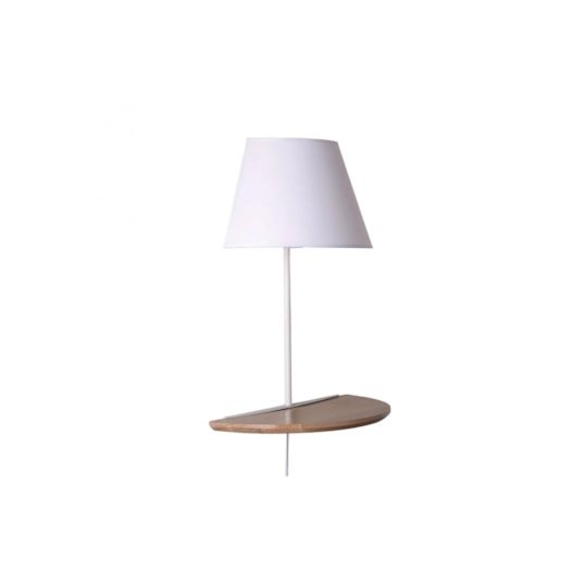 ARANDELA LÊRA 46X18X36CM METAL, MADEIRA E TECIDO BRANCO E MARROM | BELLA ILUMINAÇÃO ML010W ARANDELA LÊRA 46X18X36CM METAL, MADEIRA E TECIDO BRANCO E MARROM | BELLA ILUMINAÇÃO ML010W