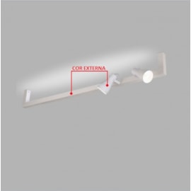 ARANDELA LINEA INTERNO 1 T8 60CM 2 DICROICA MR16 | USINA 16380/70 ARANDELA LINEA INTERNO 1 T8 60CM 2 DICROICA MR16 | USINA 16380/70