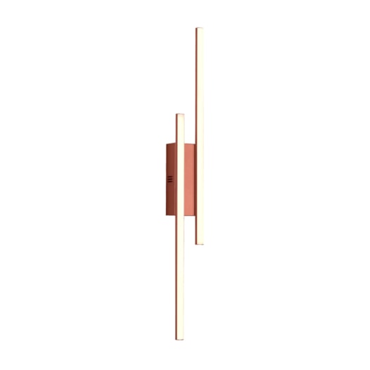 ARANDELA LINEARE DUO LINEAR DUPLA 78X18X6CM LED 20W 3000K 1355 LM BIVOLT COBRE | USINA IMPORTS UI20015/78CB-M ARANDELA LINEARE DUO LINEAR DUPLA 78X18X6CM LED 20W 3000K 1355 LM BIVOLT COBRE | USINA IMPORTS UI20015/78CB-M