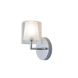ARANDELA MAISON METAL E VIDRO CROMADO E TRANSPARENTE 1XG9 | BELLA ILUMINAÇÃO MO0016 ARANDELA MAISON METAL E VIDRO CROMADO E TRANSPARENTE 1XG9 | BELLA ILUMINAÇÃO MO0016