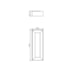 ARANDELA MEIO SQUADRO 55X20CM | ACCORD 403 ARANDELA MEIO SQUADRO 55X20CM | ACCORD 403