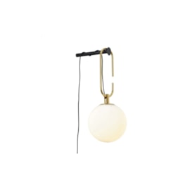 ARANDELA MOB METAL E VIDRO DOURADO, PRETO E BRANCO 1XE14 | BELLA ILUMINAÇÃO YD004 ARANDELA MOB METAL E VIDRO DOURADO, PRETO E BRANCO 1XE14 | BELLA ILUMINAÇÃO YD004