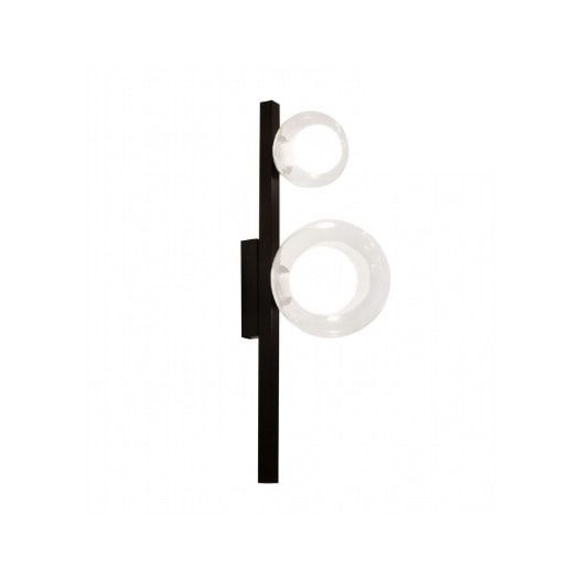 ARANDELA ORBIT 2 ESFERAS TRANSPARENTES 2XG9 16X12X40CM ALUMÍNIO E VIDRO PRETO | STUDIOLUCE WHITE ARH1535TRPT ARANDELA ORBIT 2 ESFERAS TRANSPARENTES 2XG9 16X12X40CM ALUMÍNIO E VIDRO PRETO | STUDIOLUCE WHITE ARH1535TRPT