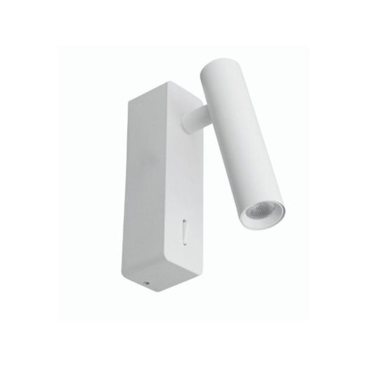 ARANDELA PIPE LED 3W 3000K 300LM BIVOLT 95X37X130MM BRANCO | STUDIOLUCE WHITE AR1447BR