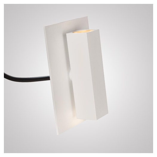 ARANDELA QUADRATI 2 FACHOS 3W BRANCO BIVOLT 11° 3000K | DIRECT LIGHT 1440