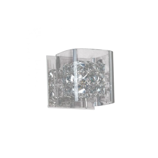 ARANDELA RAVEL METAL E CRISTAL CROMADO E TRANSPARENTE 1XG9 | BELLA ILUMINAÇÃO HO027 ARANDELA RAVEL METAL E CRISTAL CROMADO E TRANSPARENTE 1XG9 | BELLA ILUMINAÇÃO HO027