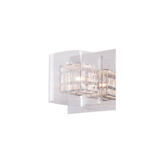 ARANDELA RAVEL METAL E VIDRO CROMADO E TRANSPARENTE 1XG9 | BELLA ILUMINAÇÃO HO110B ARANDELA RAVEL METAL E VIDRO CROMADO E TRANSPARENTE 1XG9 | BELLA ILUMINAÇÃO HO110B