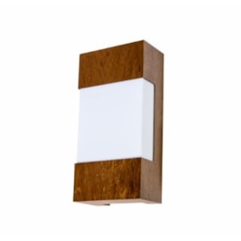 ARANDELA RETAGULAR DE MADEIRA 15X30X8,5CM ARANDELA RETAGULAR DE MADEIRA 15X30X8,5CM