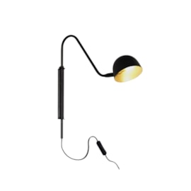 ARANDELA SHELL ARTICULADO COM PLUG EXTERNO 40X10X30CM ALUMÍNIO | SPOTLINE 803/1 ARANDELA SHELL ARTICULADO COM PLUG EXTERNO 40X10X30CM ALUMÍNIO | SPOTLINE 803/1