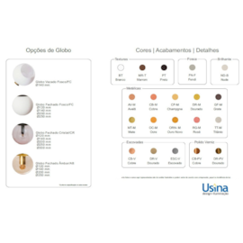 ARANDELA SLIM TUBO METAL 60CM/120CM TUBULAR T8 | USINA 16515 ARANDELA SLIM TUBO METAL 60CM/120CM TUBULAR T8 | USINA 16515