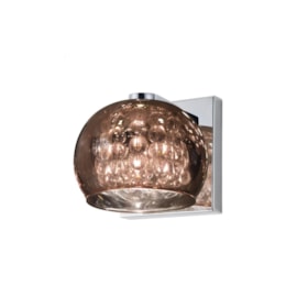ARANDELA SOHO METAL E VIDRO CROMADO TRANSPARENTE E COBRE | BELLA ILUMINAÇÃO HO7616CO ARANDELA SOHO METAL E VIDRO CROMADO TRANSPARENTE E COBRE | BELLA ILUMINAÇÃO HO7616CO