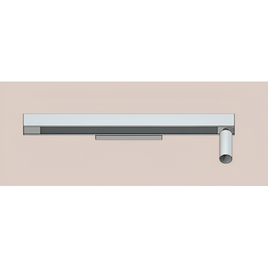 ARANDELA T8 PERFIL LINEAR COM 1 SPOT 123X5X6CM 1X T8 1X HALOPIN G13/G9 | BELLUCE G0130/1