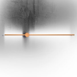 ARANDELA TENUES Ø100CM LED 10W 2700K ALUMÍNIO DOURADO | +LUZ AR-133/10.100DF ARANDELA TENUES Ø100CM LED 10W 2700K ALUMÍNIO DOURADO | +LUZ AR-133/10.100DF