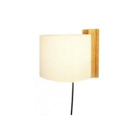 ARANDELA THELMA Ø23X20CM LINHO E MADEIRA OFF WHITE E JEQUITIBÁ | NOVA HOME 4073 ARANDELA THELMA Ø23X20CM LINHO E MADEIRA OFF WHITE E JEQUITIBÁ | NOVA HOME 4073