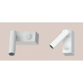 ARANDELA TUBO ARTICULADO COM BOTÃO LIGA/DESLIGA 1X PAR16 MR16 DICRÓICA GZ10 | BELLUCE G0116/1B ARANDELA TUBO ARTICULADO COM BOTÃO LIGA/DESLIGA 1X PAR16 MR16 DICRÓICA GZ10 | BELLUCE G0116/1B