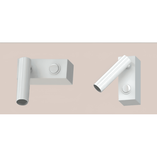 ARANDELA TUBO ARTICULADO COM BOTÃO LIGA/DESLIGA 1X PAR16 MR16 DICRÓICA GZ10 | BELLUCE G0116/1B ARANDELA TUBO ARTICULADO COM BOTÃO LIGA/DESLIGA 1X PAR16 MR16 DICRÓICA GZ10 | BELLUCE G0116/1B