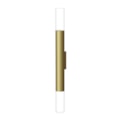 ARANDELA TUBO MR11 2 FACHOS 300MM OURO C/ ACRIL...
