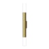 ARANDELA TUBO MR11 2 FACHOS 300MM OURO C/ ACRILICO FOSCO | MOON 1081370 ARANDELA TUBO MR11 2 FACHOS 300MM OURO C/ ACRILICO FOSCO | MOON 1081370