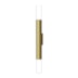 ARANDELA TUBO MR11 2 FACHOS 300MM OURO C/ ACRILICO FOSCO | MOON 1081370