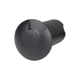 BALIZADOR 1 FACHO PRETO  0.75W 2700K 12V | ROMALUX - 10123 BALIZADOR 1 FACHO PRETO  0.75W 2700K 12V | ROMALUX - 10123