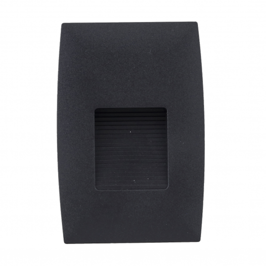 BALIZADOR DE EMBUTIR LED EXTERNO 3000K 2W BIVOLT 12,3X8,3X2,3CM PRETO | GAYA 9686 BALIZADOR DE EMBUTIR LED EXTERNO 3000K 2W BIVOLT 12,3X8,3X2,3CM PRETO | GAYA 9686