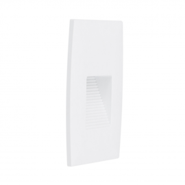 BALIZADOR DE EMBUTIR LED EXTERNO 3000K 2W BIVOLT 12,3X8,3X2CM POLICARBONATO BRANCO | GAYA 9685 BALIZADOR DE EMBUTIR LED EXTERNO 3000K 2W BIVOLT 12,3X8,3X2CM POLICARBONATO BRANCO | GAYA 9685