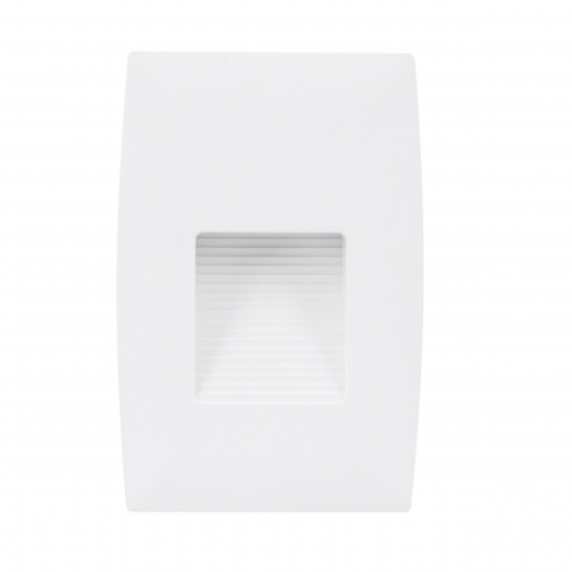 BALIZADOR DE EMBUTIR LED EXTERNO 3000K 2W BIVOLT 12,3X8,3X2CM POLICARBONATO BRANCO | GAYA 9685 BALIZADOR DE EMBUTIR LED EXTERNO 3000K 2W BIVOLT 12,3X8,3X2CM POLICARBONATO BRANCO | GAYA 9685
