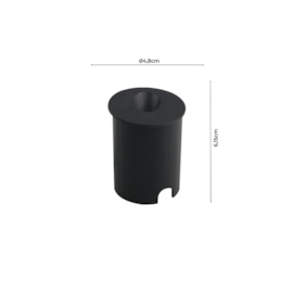 BALIZADOR DE EMBUTIR LED FERY REDONDO EXTERNO 3000K 2,4W BIVOLT Ø4,2X6,15CM ALUMÍNIO PRETO | NORDECOR 2372 BALIZADOR DE EMBUTIR LED FERY REDONDO EXTERNO 3000K 2,4W BIVOLT Ø4,2X6,15CM ALUMÍNIO PRETO | NORDECOR 2372
