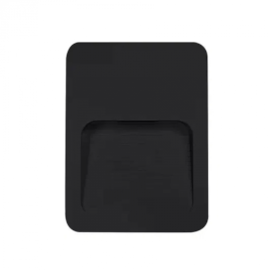 BALIZADOR DE EMBUTIR LED GADOL EXTERNO 3000K 2W BIVOLT 12X9X1,2CM PVC PRETO | GAYA 9769 BALIZADOR DE EMBUTIR LED GADOL EXTERNO 3000K 2W BIVOLT 12X9X1,2CM PVC PRETO | GAYA 9769