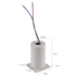 BALIZADOR DE EMBUTIR LED KINNE EXTERNO 3000K 1W BIVOLT 5,3X3,5X3,5CM BRANCO | NORDECOR 6391
