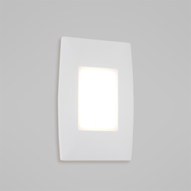 BALIZADOR DE EMBUTIR LED LUMO RETANGULAR 3000K 2W BIVOLT BRANCO | NORDECOR 2334