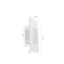 BALIZADOR DE EMBUTIR LED LUMO RETANGULAR 3000K 2W BIVOLT BRANCO | NORDECOR 2334