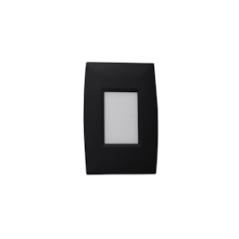 BALIZADOR DE EMBUTIR LED LUMO RETANGULAR 3000K 2W BIVOLT PRETO | NORDECOR 2335