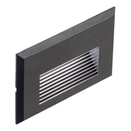 BALIZADOR DE EMBUTIR LED MENI RETANGULAR EXTERNO 3000K 2W BIVOLT 7,5X11,5X2,3CM ABS PRETO | BELLA ILUMINAÇÃO MEN1BL01PT0 BALIZADOR DE EMBUTIR LED MENI RETANGULAR EXTERNO 3000K 2W BIVOLT 7,5X11,5X2,3CM ABS PRETO | BELLA ILUMINAÇÃO MEN1BL01PT0