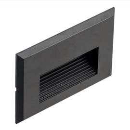 BALIZADOR DE EMBUTIR LED MENI RETANGULAR EXTERNO 3000K 2W BIVOLT 7,5X11,5X2,3CM ABS PRETO | BELLA ILUMINAÇÃO MEN1BL01PT0 BALIZADOR DE EMBUTIR LED MENI RETANGULAR EXTERNO 3000K 2W BIVOLT 7,5X11,5X2,3CM ABS PRETO | BELLA ILUMINAÇÃO MEN1BL01PT0