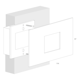 BALIZADOR DE EMBUTIR LED QUADRATO INTERNO 1,5W ALUMÍNIO | MISTERLED SLED6067DH