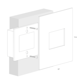 BALIZADOR DE EMBUTIR LED QUADRATO INTERNO 1,5W ALUMÍNIO | MISTERLED SLED6067DV