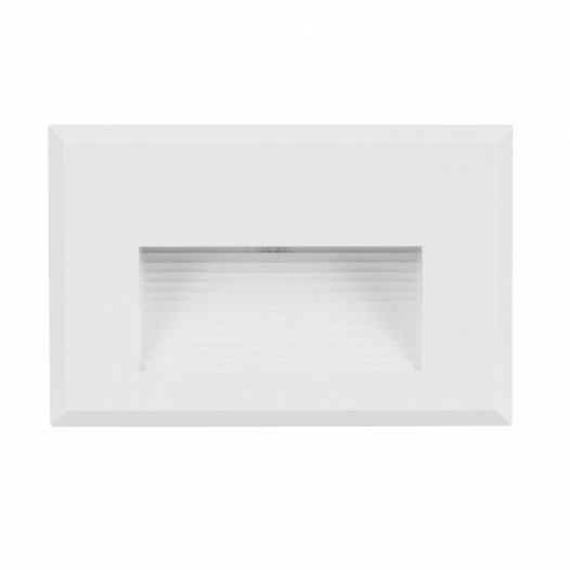 BALIZADOR DE EMBUTIR LED TOVI EXTERNO 3000K 2W BIVOLT 7,5X11,5X2,3CM BRANCO | GAYA 3196