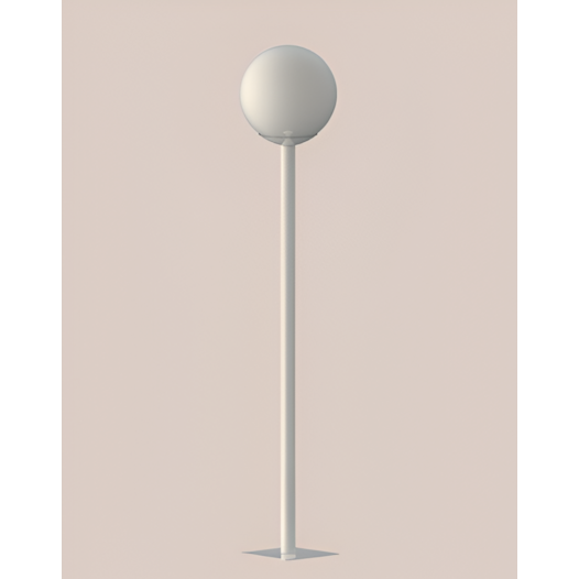 BALIZADOR DE JARDIM COM GLOBINHO TIPO ESTACA 8X8X50CM 1X HALOPIN G9 | BELLUCE G1651