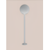 BALIZADOR DE JARDIM COM GLOBINHO TIPO POSTE 8X8X40CM 1X HALOPIN G9 | BELLUCE G1643