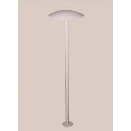 BALIZADOR DE JARDIM TIPO POSTE 15X15X30CM 2X HALOPIN G9 | BELLUCE G1632