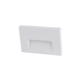 BALIZADOR DE SOBREPOR LED MAJA RETANGULAR 3000K 2W BIVOLT BRANCO | NORDECOR 2708