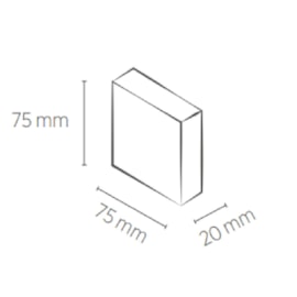 BALIZADOR DE SOBREPOR LED QUADRADO EXTERNO 3000K 1,5W BIVOLT 7,5X7,5X2CM TERMOPLÁSTICO CHUMBO | SAVEENERGY SE-355.1899 BALIZADOR DE SOBREPOR LED QUADRADO EXTERNO 3000K 1,5W BIVOLT 7,5X7,5X2CM TERMOPLÁSTICO CHUMBO | SAVEENERGY SE-355.1899