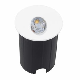 BALIZADOR DE SOLO CHÃO LED 1 FACHO EXTERNO 3000K 2W BIVOLT POLICARBONATO BRANCO | GAYA 9678 BALIZADOR DE SOLO CHÃO LED 1 FACHO EXTERNO 3000K 2W BIVOLT POLICARBONATO BRANCO | GAYA 9678