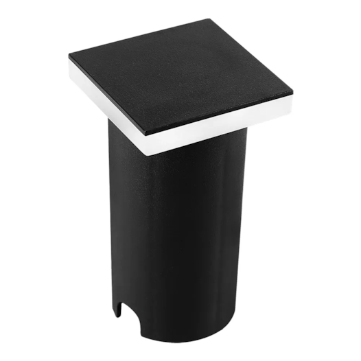 BALIZADOR DE SOLO CHÃO LED CUBE QUADRADO EXTERNO 3000K 1W BIVOLT 9X5X5CM ABS PRETO | SL ILUMINAÇÃO 2060-304 BALIZADOR DE SOLO CHÃO LED CUBE QUADRADO EXTERNO 3000K 1W BIVOLT 9X5X5CM ABS PRETO | SL ILUMINAÇÃO 2060-304