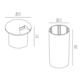 BALIZADOR DE SOLO CHÃO LED REDONDO EXTERNO TAMPA COM UMA SAÍDA ALUMÍNIO PRETO MICROTEXTURIZADO IRC>82 0,75W 2700K | INTERLIGHT 3954-S BALIZADOR DE SOLO CHÃO LED REDONDO EXTERNO TAMPA COM UMA SAÍDA ALUMÍNIO PRETO MICROTEXTURIZADO IRC>82 0,75W 2700K | INTERLIGHT 3954-S