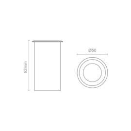 BALIZADOR DE SOLO PRATA 1.8W 2700K | ROMALUX 10031