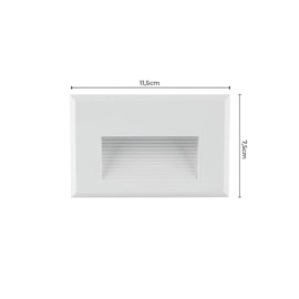 BALIZADOR EMBUTIR MAJA LED 3000K 2W BRANCO IP65 | NORDECOR 2659 BALIZADOR EMBUTIR MAJA LED 3000K 2W BRANCO IP65 | NORDECOR 2659