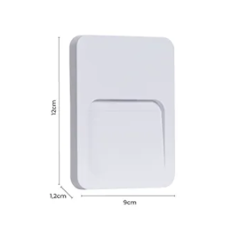 BALIZADOR LED DONNI SOBREPOR IP20 2W 3000K BRANCO | NORDECOR 2027