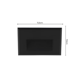 BALIZADOR LED EMBUTIR PRETO MAJA 2W 3000K 100LM IP65 | NORDECOR 2660 BALIZADOR LED EMBUTIR PRETO MAJA 2W 3000K 100LM IP65 | NORDECOR 2660